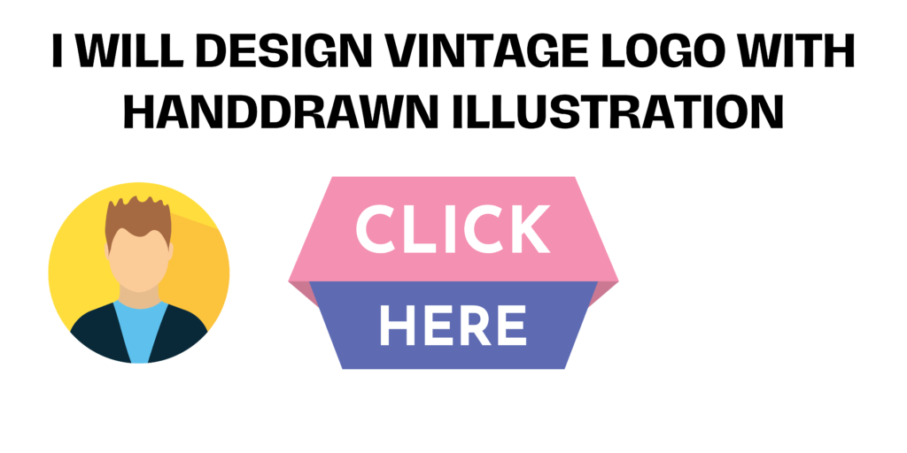 I will design vintage logo design with handdrawn illustration