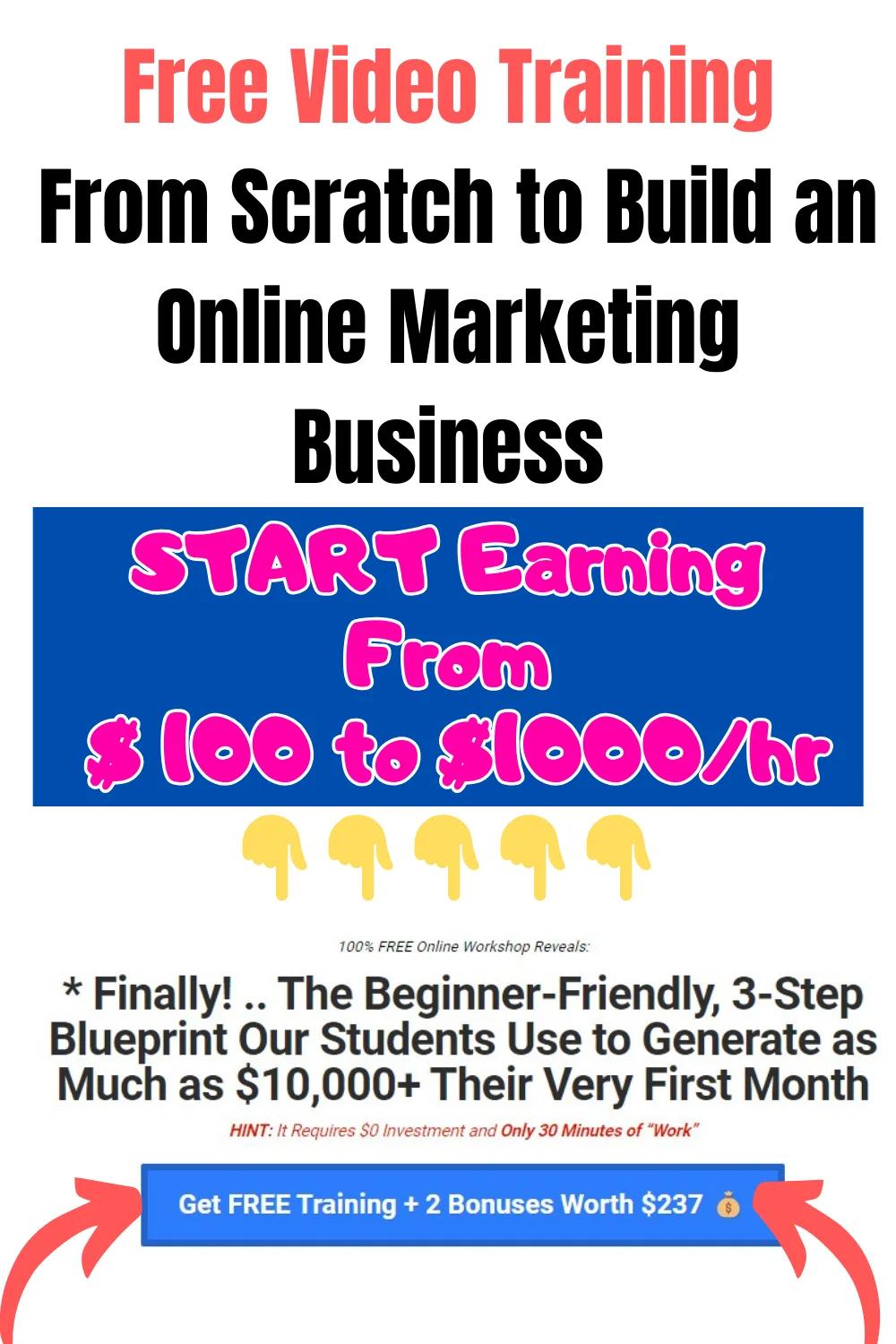 Free Training For Beginner on Affiliate Marketing