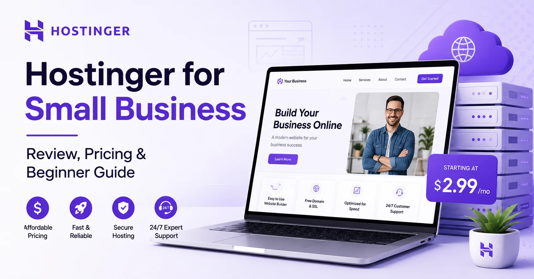 Hostinger for small business website hosting review and pricing